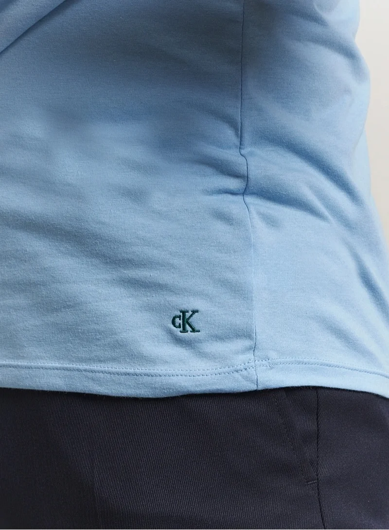 CALVIN KLEIN 3 Pack Slim T-Shirts - Cotton Stretch Blend
